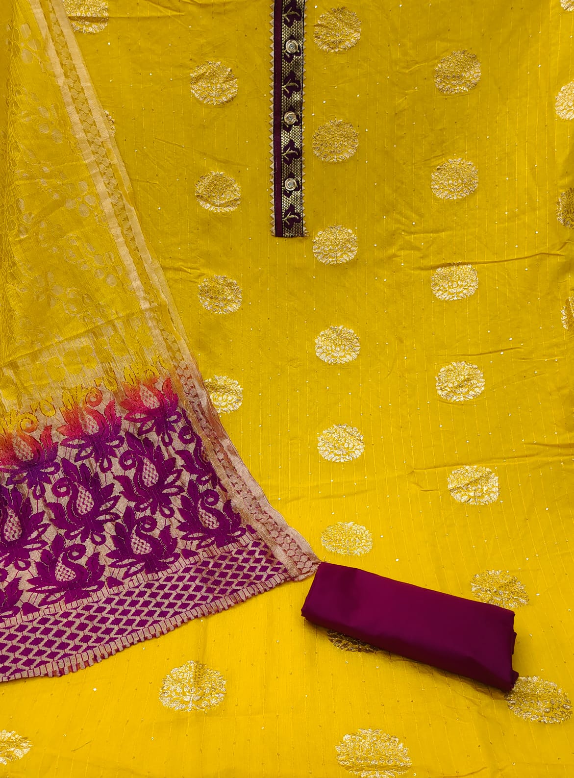 Nitya Nx Jacquard Non Catalog Dress Material 